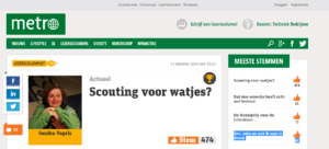 Scouting voor Watjes - Metro